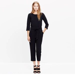 Madewell Sloan Jumpsuit - Black - Size 0 - EUC